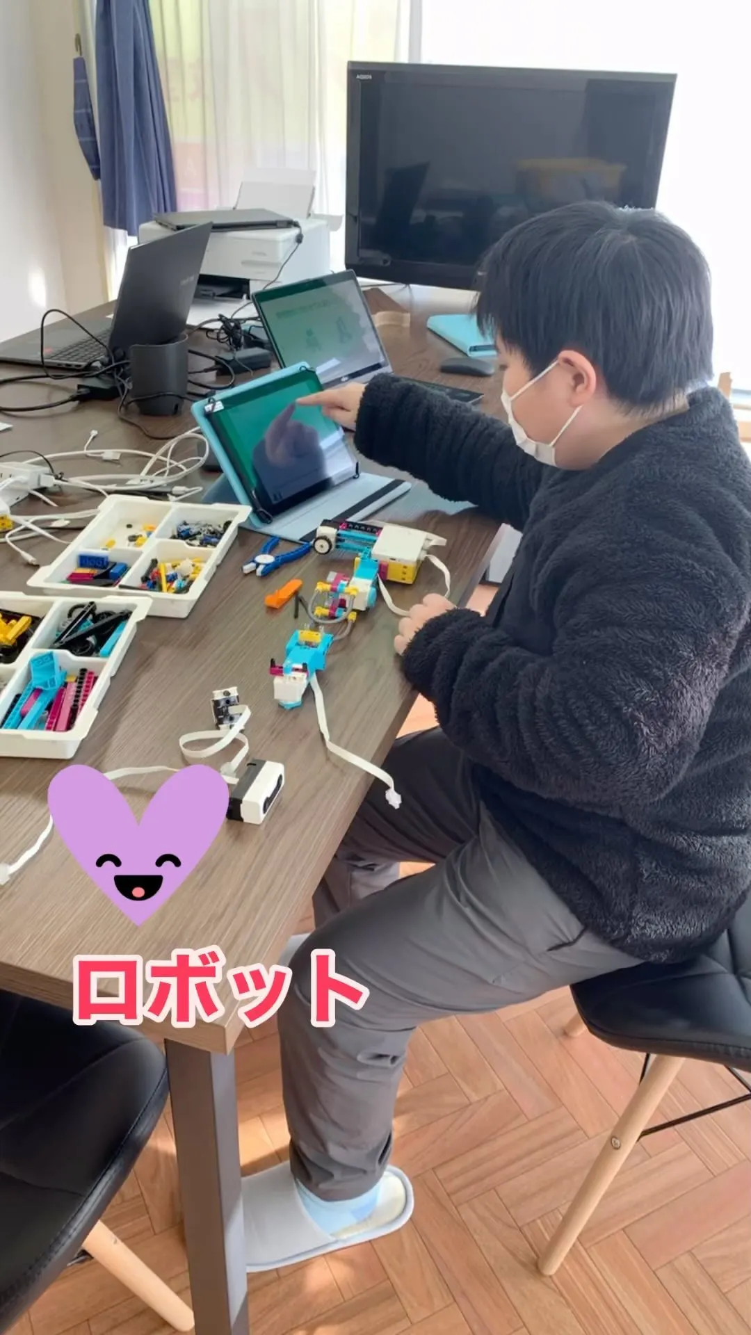 ロボット🤖コース体験会の様子です。